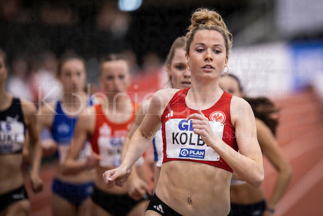 Deutsche Leichtathletik-Hallenmeisterschaften; Dortmund, 01.03.2026 | Smilla Kolbe (Eintracht Frankfurt e.V.); Deutsche Leichtathletik-Hallenmeisterschaften am 01.03.2026 in der Helmut-Körnig-Halle in Dortmund. 