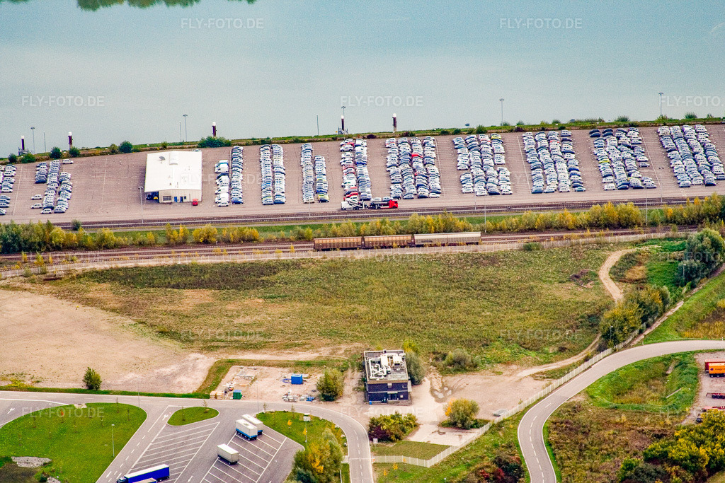 Luftbild: Landeshafen Wörth in Wörth am Rhein im Bundesland Rheinland-Pfalz in Deutschland. Foto: IMG_13757.jpg vom 08.10.2008 durch Werner Riehm/FLY-FOTO.de