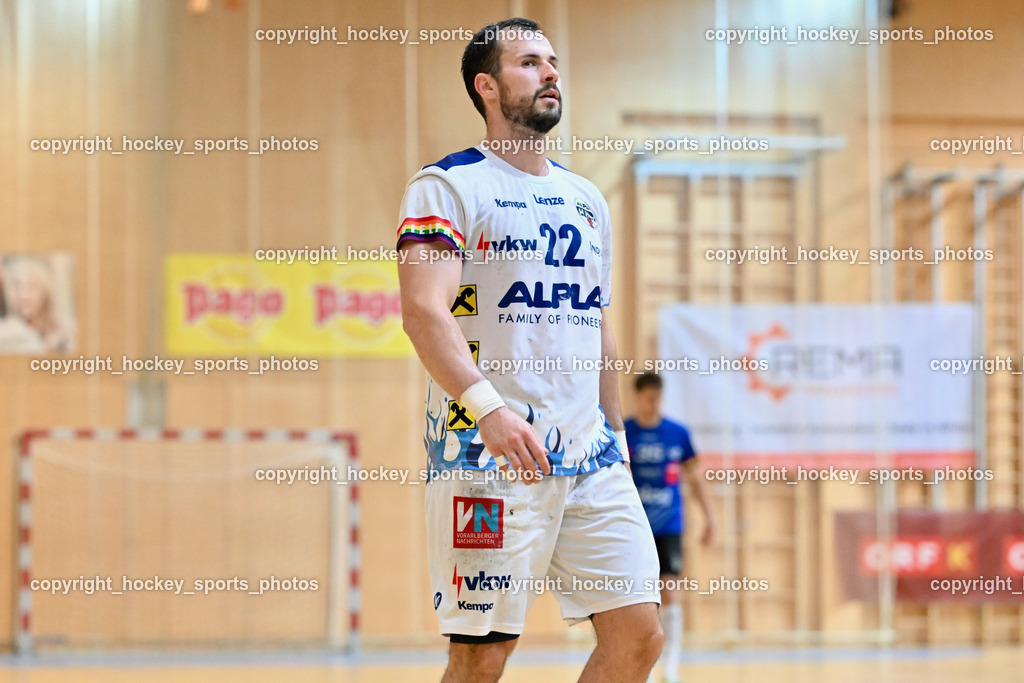 SC Ferlach vs. ALPA HC Hard | #22 BABIC Dejan HC Hard, SC Ferlach vs. ALPA HC Hard, SC Ferlach vs. ALPA HC Hard am 30.04.2024 in Ferlach (Ballspielhalle Ferlach), Austria, (Photo by Bernd Stefan)