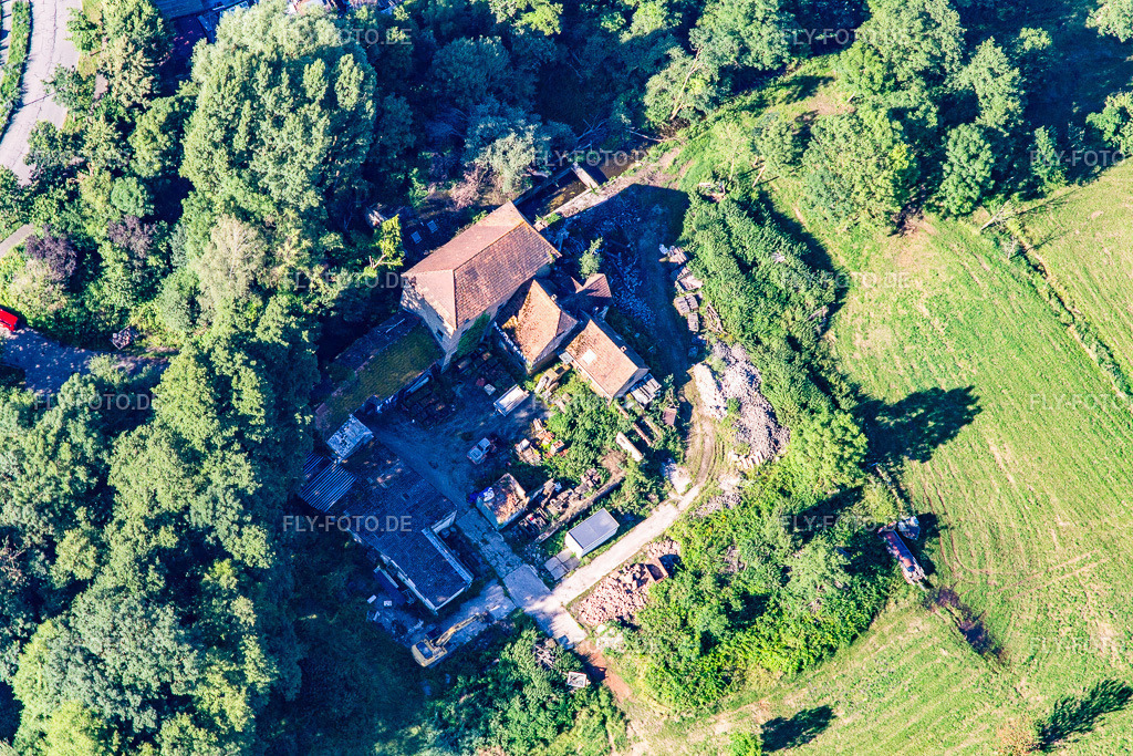 Alte Mühle am Erlenbach | Luftbild: Alte Mühle am Erlenbach im Ortsteil Minderslachen in Kandel im Bundesland Rheinland-Pfalz in Deutschland. Foto: IMG_142556.jpg vom 09.07.2024 durch ©2025 Werner Riehm fly-foto.de/copyright - Realisiert mit Pictrs.com