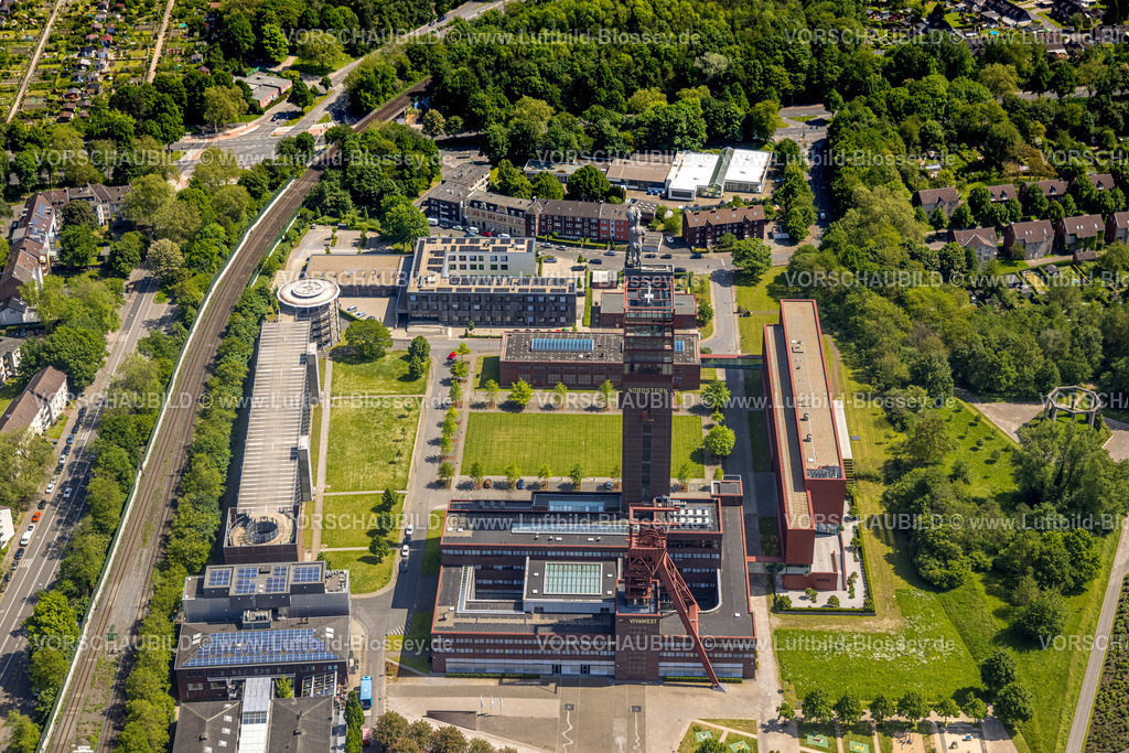 Gelsenkirchen230510855 | Luftbild, Nordsternpark, Herkules von Gelsenkirchen, Nordsternturm, Förderturm, Horst, Gelsenkirchen, Ruhrgebiet, Nordrhein-Westfalen, Deutschland