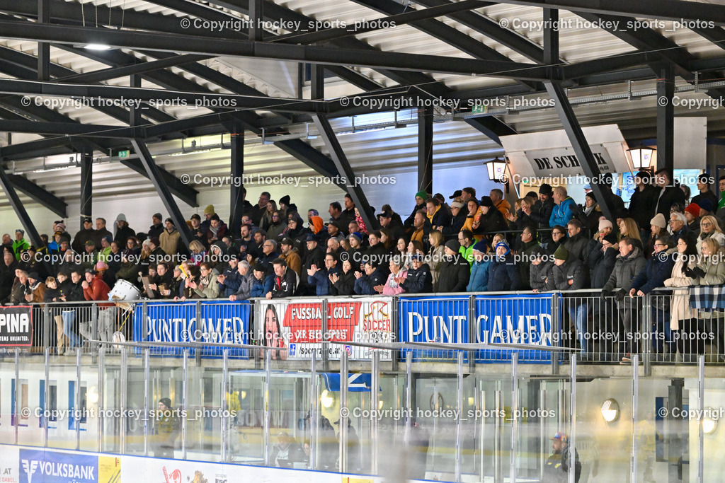 ESC Steindorf vs. EC Hornets Spittal 25.2.2024 | Besucher Ossiachersee halle, ESC Steindorf vs. EC Hornets Spittal 25.2.2024, ESC Steindorf vs. EC Hornets Spittal 25.2.2024 am 25.02.2024 in Steindorf (Ossiachersee Halle), Austria, (Photo by Bernd Stefan)