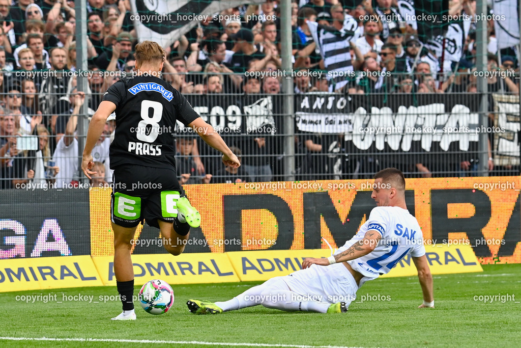 SAK vs. SK Sturm 22.7.2023 | #8 Alexander Prass, #24 Zoran Vukovic