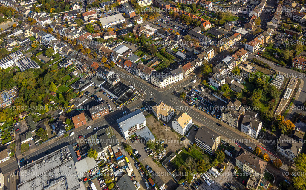 Luenen241012561 | Luftbild, Straßenverkehr mit Straßenkreuzung Brechtener Straße Mengeder Straße Königsheide und Waltroper Straße, Brambauer, Lünen, Ruhrgebiet, Nordrhein-Westfalen, Deutschland