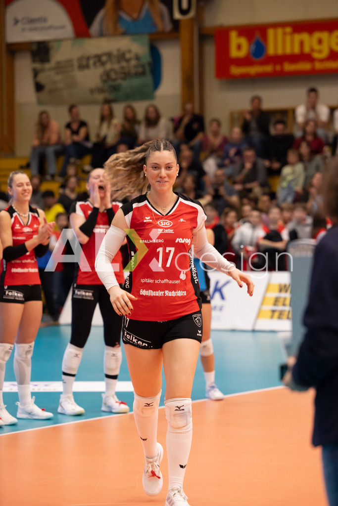 Volleyball I Frauen I Saison 2025-2026 I Volleyball NLA | Women I  Playoffs Finals 2/5 I  VC Kanti Schaffhausen - viteos NUC I  10.04.2026 | 17 Leana Zuvic (CH) (VC Kanti Schaffhausen) - Aussen - Realisiert mit Pictrs.com