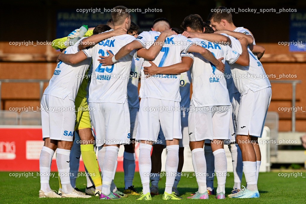 SAK vs. SV Dellach Gail | SAK Mannschaft, SAK vs. SV Dellach Gail, SAK vs. SV Dellach Gail am 14.08.2025 in Klagenfurt (Sportpark Welzenegg), Austria, (Photo by Bernd Stefan)