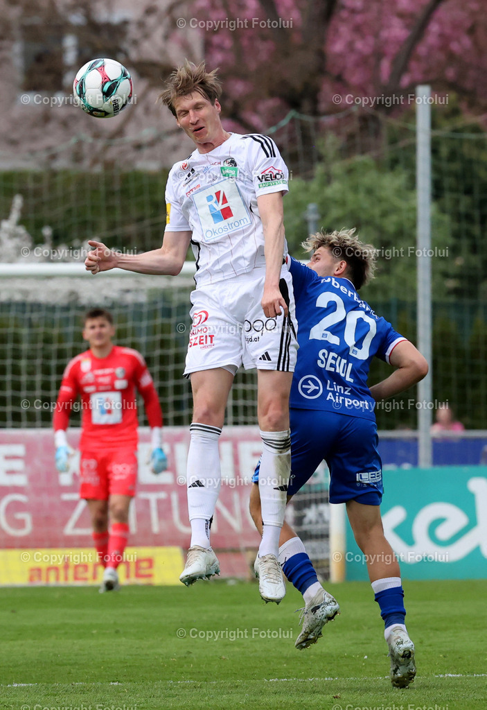 A_LUI_18042026____15 | ADMIRAL BUNDESLIGA RZ PELLETS WAC-BLAU WEISS LINZ 18.04.2026 IM BILD : SIMON PIESINGER (WAC) UND SIMON SEIDL (BLAU WEISS) FOTO:FOTOLUI/MW