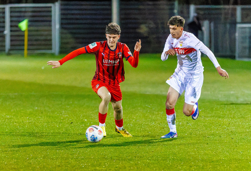 FCHVFB_260325_3-50 | 1.FC Heidenheim 1846 vs. VfB Stuttgart, Fußball, A-Junioren, Verbandspokal, 2025/2026, 25.03.2026 in Heidenheim, Rasenplatz, Walter-Birkhold-Jugendstadion(Foto: Michael Bulling) - Realisiert mit Pictrs.com