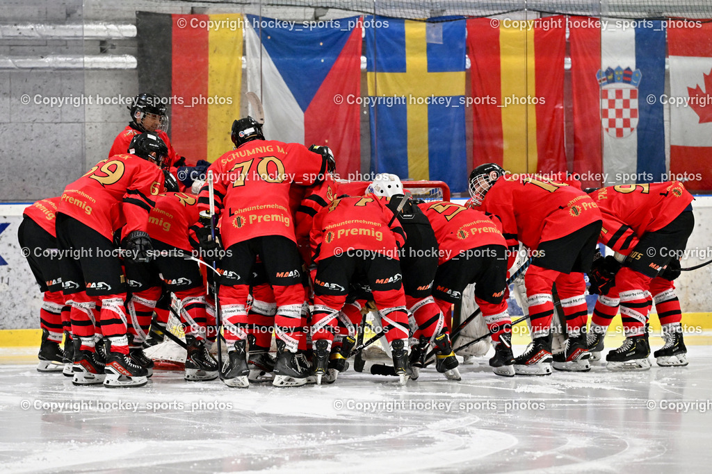 Lendhafen Seelöwen vs. Spartans Althofen | Spartans Althofen Mannschaft, Lendhafen Seelöwen vs. Spartans Althofen, Lendhafen Seelöwen vs. Spartans Althofen am 14.02.2025 in Ferlach (HTC Eishalle Ferlach), Austria, (Photo by Bernd Stefan)