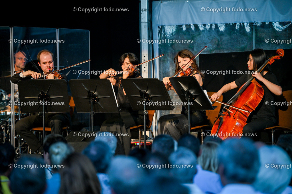 Rosengarten_ Hans Peter Gratz_ 28.06.2023-47 | 28.06.2023, Linz Poestlingberg, AUT, Rosengarten, Hans Peter Gratz and Friends, im Bild Hans Peter Gratz and Friends, Streichquartett