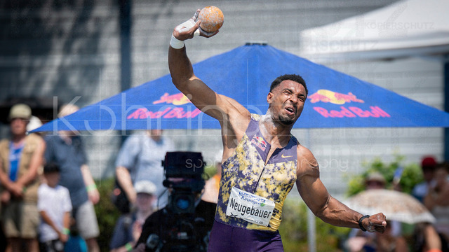 Multisport Event; Ratingen, 27.06.2026 | RATINGEN, GERMANY - JUNE 27, 2026 : Leo Neugebauer (GER / Germany) competing in the decathlon’s shot put during the Multisport Event at Stadion Ratingen on June 27, 2026 in Ratingen, Germany.