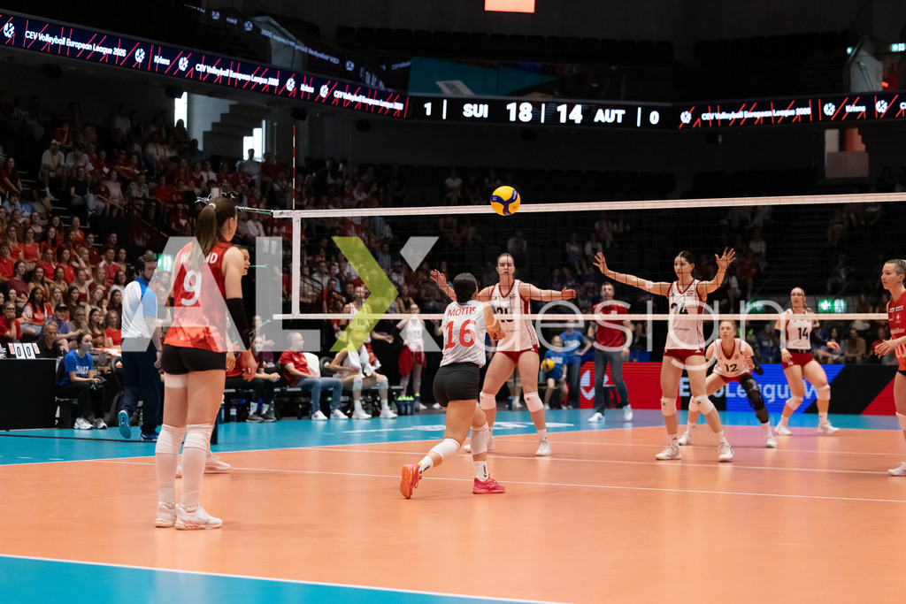 Austria v Switzerland - CEV European League Women | KRIENS, SWITZERLAND - JUNE 14: FABIANA MOTTIS of Switzerland during the CEV European League match between Austria and Switzerland at Pilatus Arena on June 14, 2026 in Kriens, Switzerland. - Realisiert mit Pictrs.com