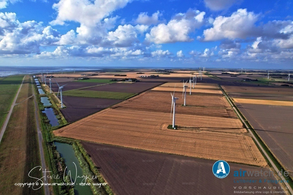 Windpark - Emmelsbüll-Horsbüll | Luftbild, Windenergieanlagen, Bürgerwindpark Emmelsbüll-Horsbüll, Windkraft, Windpark, Nordfriesland, 