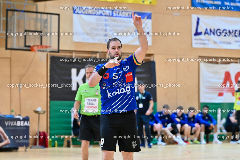 SC Ferlach vs. ALPA HC Hard | #57 LEBAN Patrik SC Ferlach, SC Ferlach vs. ALPA HC Hard, SC Ferlach vs. ALPA HC Hard am 30.04.2024 in Ferlach (Ballspielhalle Ferlach), Austria, (Photo by Bernd Stefan)