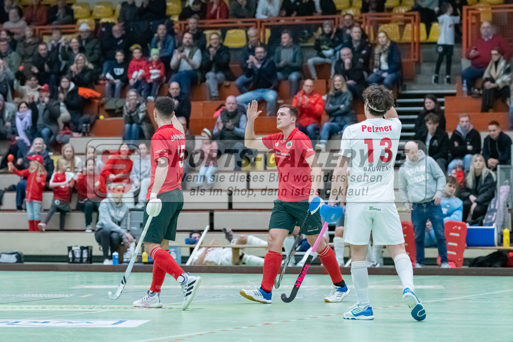 HK_20230122_103239 | 1. Bundesliga ( Halle ) Herren Crefelder HTC - Rot-Weiss Köln am 22.1.2023 Crefelder HTC  ( CHTC ) Halle Glockenspitz , Krefeld , Bachmann Lucas Maximilian ( Crefelder HTC #15 )