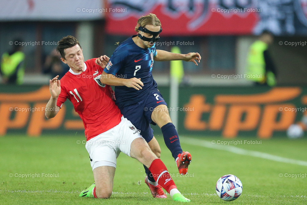 A_LUI_20220925_0019 | SPORT FUSSBALL NATIONS LEAGUE  ÖSTERREICH VS KROATIEN


IM BILD: Michael Gregoritsch (Österreich), Loro Majer (Kroatien)


FOTO:FOTOLUI/UW