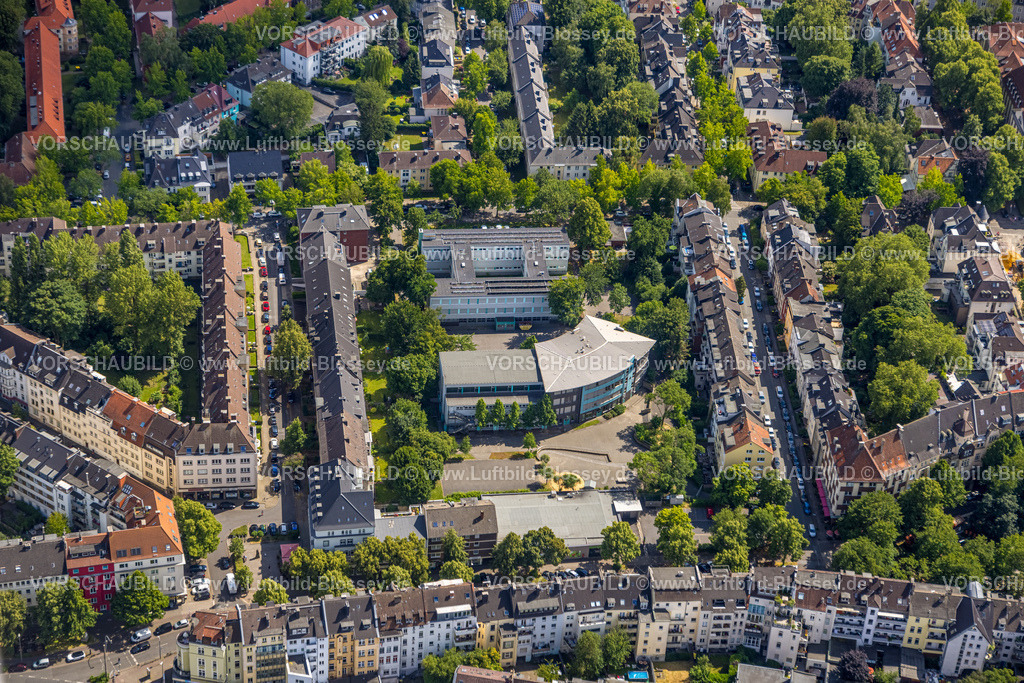 Dortmund230700088 | Luftbild, Ricarda-Huch-Realschule, Kaiserbrunnen, Dortmund, Ruhrgebiet, Nordrhein-Westfalen, Deutschland