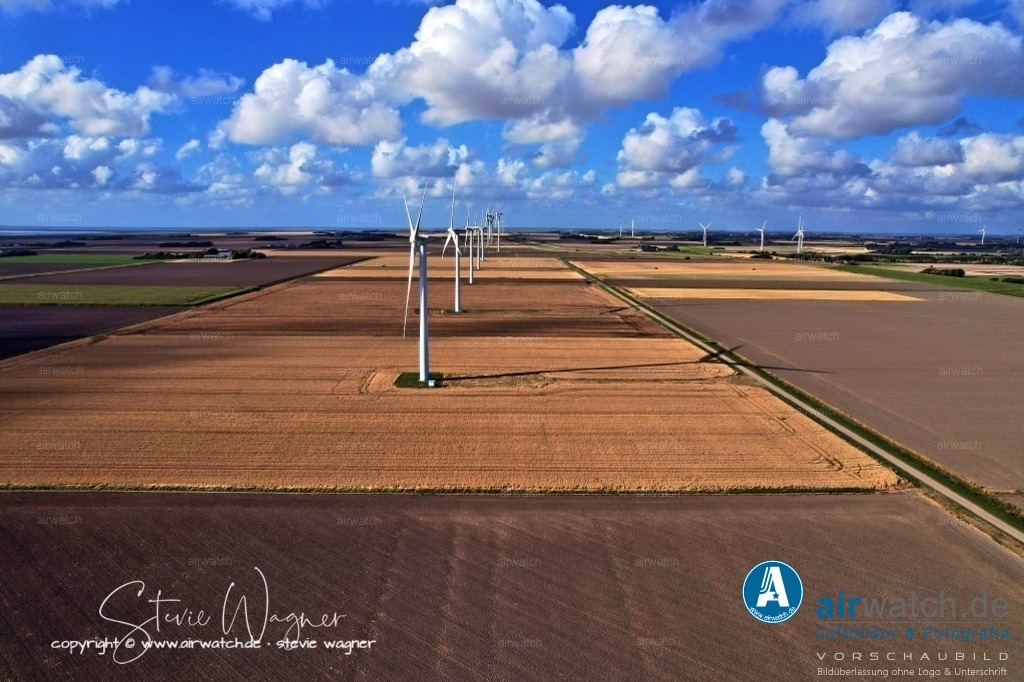 Windpark - Emmelsbüll-Horsbüll | Luftbild, Windenergieanlagen, Bürgerwindpark Emmelsbüll-Horsbüll, Windkraft, Windpark, Nordfriesland, 