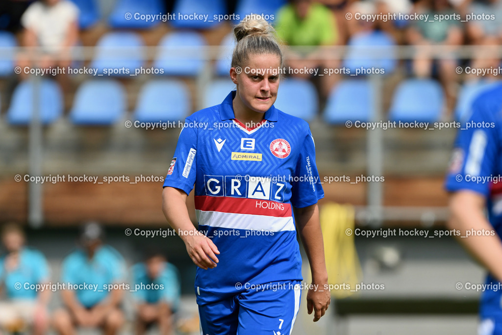 Carinthians Hornets vs. GAK 1902 Frauen | #7 Vanessa Kraker GAK, Carinthians Hornets vs. GAK 1902 Frauen, Carinthians Hornets vs. GAK 1902 Frauen am 01.09.2024 in Sachsenburg (Sportplatz Sachsenburg), Austria, (Photo by Bernd Stefan)