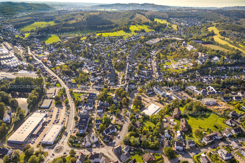 Hilchenbach230911149 | Luftbild, Ortsansicht Hilchenbach, Siegerland, Nordrhein-Westfalen, Deutschland