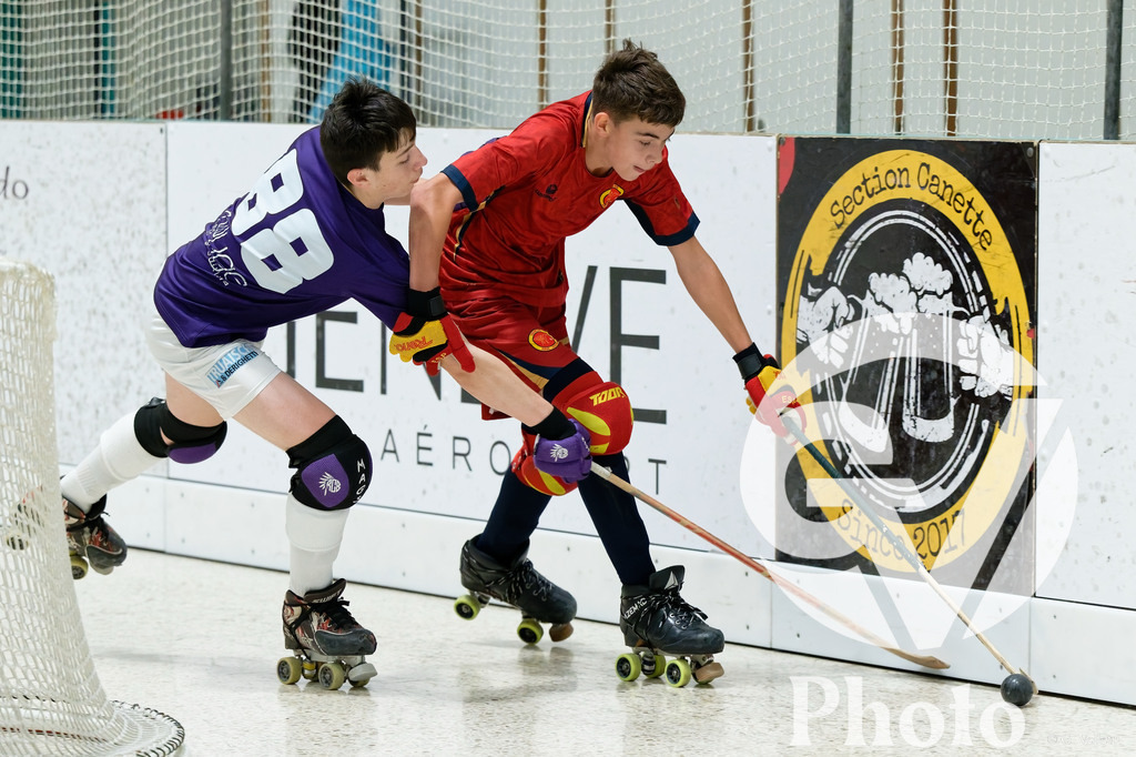 Geneve RHC  v RC Biasca  - U17 | Geneve, Switzerland - May 10 : during the U17  match between Geneve RHC  and RC Biasca  at Centre sportif de la queue d'arve on May 10 , 2026 in Geneve, Switzerland.