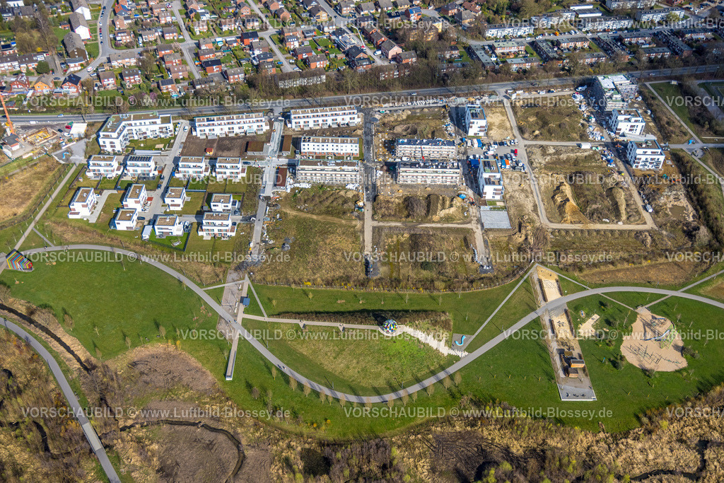 Selm260307000 | Luftbild, Wohnen am Auenpark Baustelle mit Neubau Wohnhäuser, Beifang, Selm, Münsterland, Nordrhein-Westfalen, Deutschland