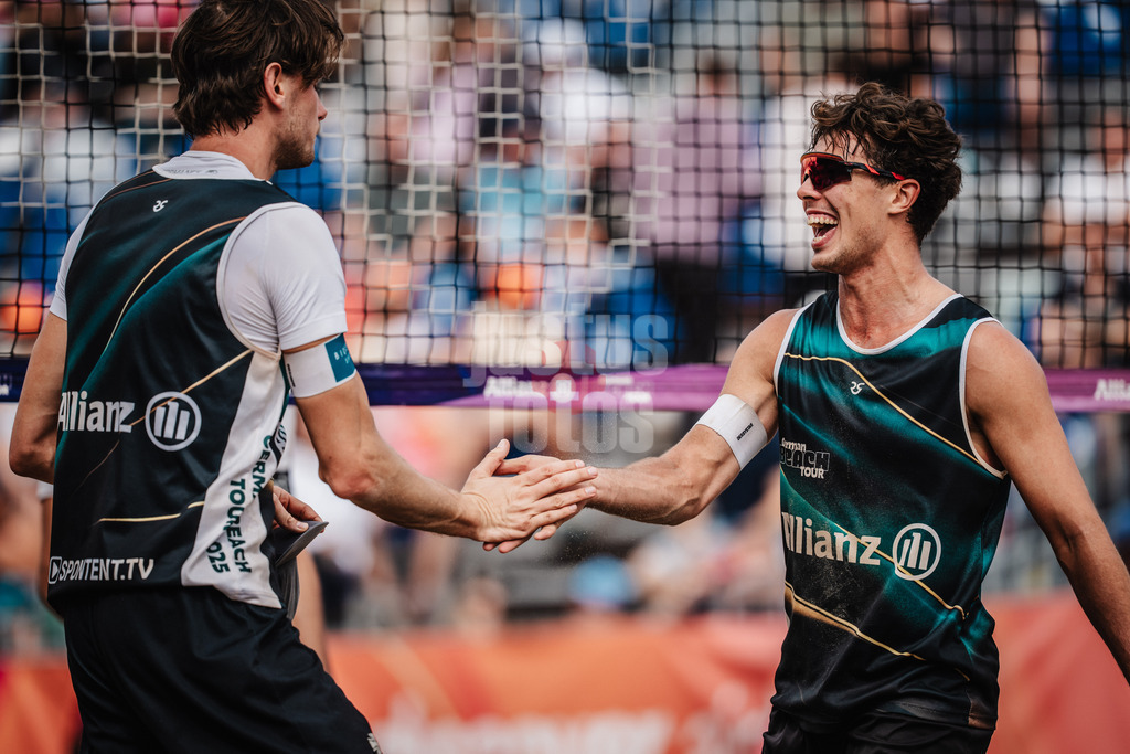 Beachvolleyball | Männer | Deutsche Meisterschaften 2025 Timmendorfer Strand | 05.09.2025 | v.l. Paul Henning und Lui Wüst