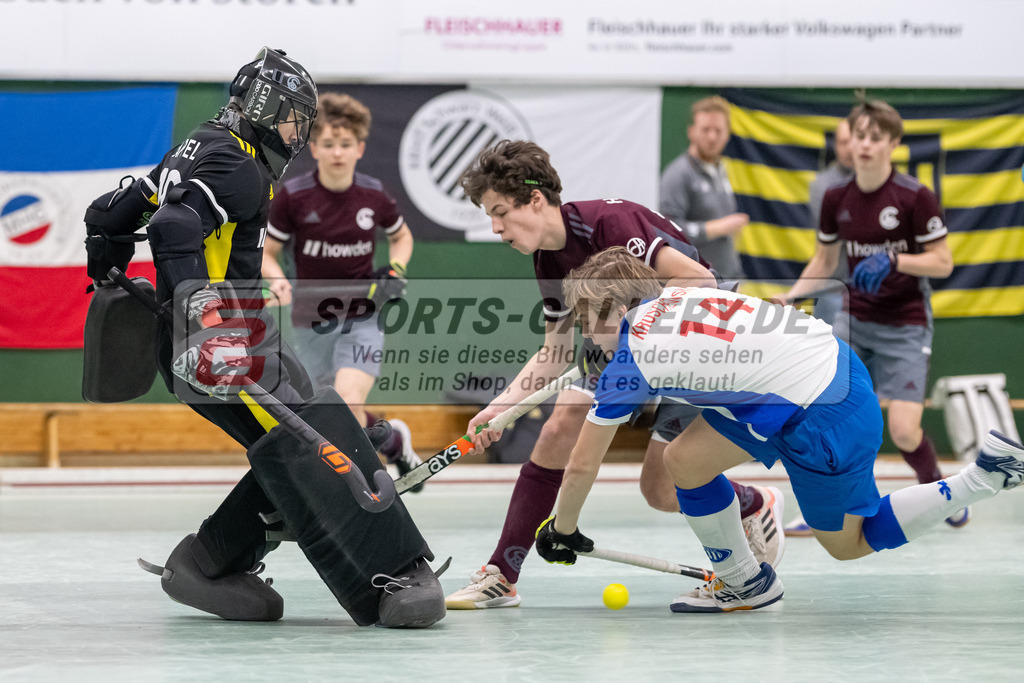 SFE_20230305_0025 | Deutsche Meisterschaft Männliche U16 Halle 2023 am 05.03.2023 in Köln (KTHC Stadion Rot-Weiss Köln Tennis and Hockey Club), Photo: Stephan Fehrmann 2022 (Sports-Gallery)