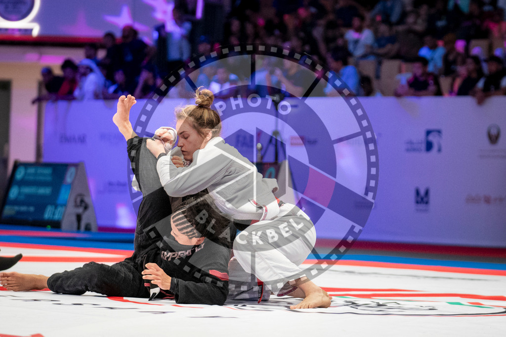 20231107PBB6292 | Fighters compete during the AJP World Master Championship in the Mubadala Arena in Abu Dhabi, Arab United Emirates, on November 7, 2023.