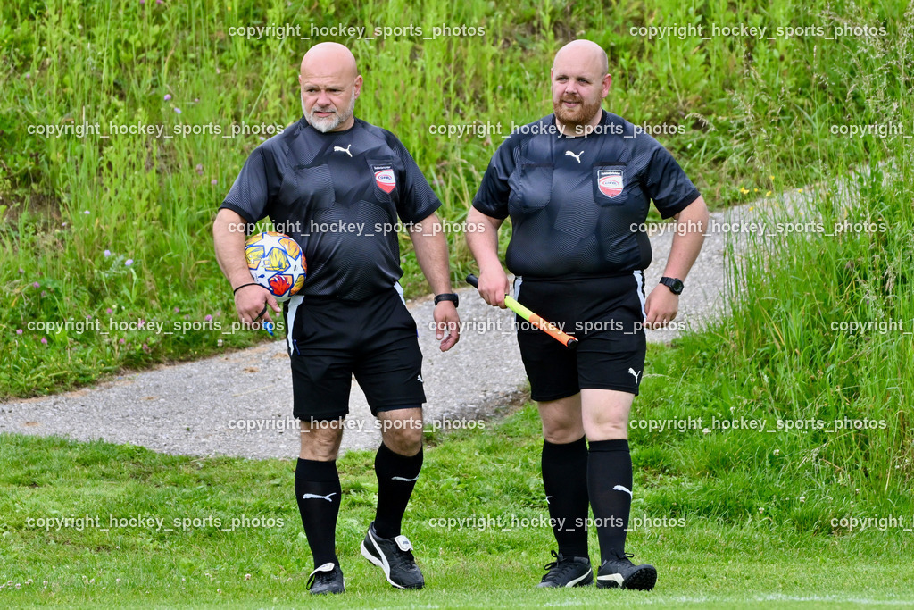 SV Wernberg vs. FC Faakersee | Michael Maier Referee, Stefan Schmiedmeier Referee, SV Wernberg vs. FC Faakersee, SV Wernberg vs. FC Faakersee am 01.06.2024 in Wernberg (Sportplatz Wernberg), Austria, (Photo by Bernd Stefan)