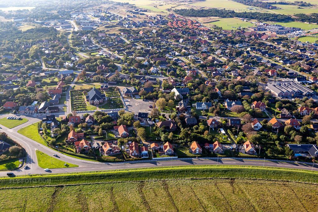 Aerial view: View of the town in Fanø in the state South Denmark, Denmark.Photo: IMG_118727.jpg taken on 09/21/2019 by Werner Riehm/FLY-FOTO.comResolution of the original: 5342 x 3562 px