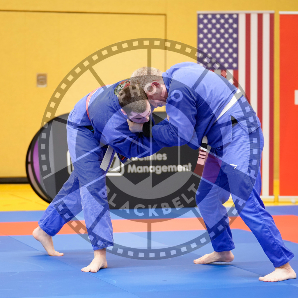20240203PBB07571 | Fighters compete during the Brazilian Jiu-Jitsu Championship of the AJP Tour in Maintal by Frankfurt am Main, Germany, on February 2, 2024.