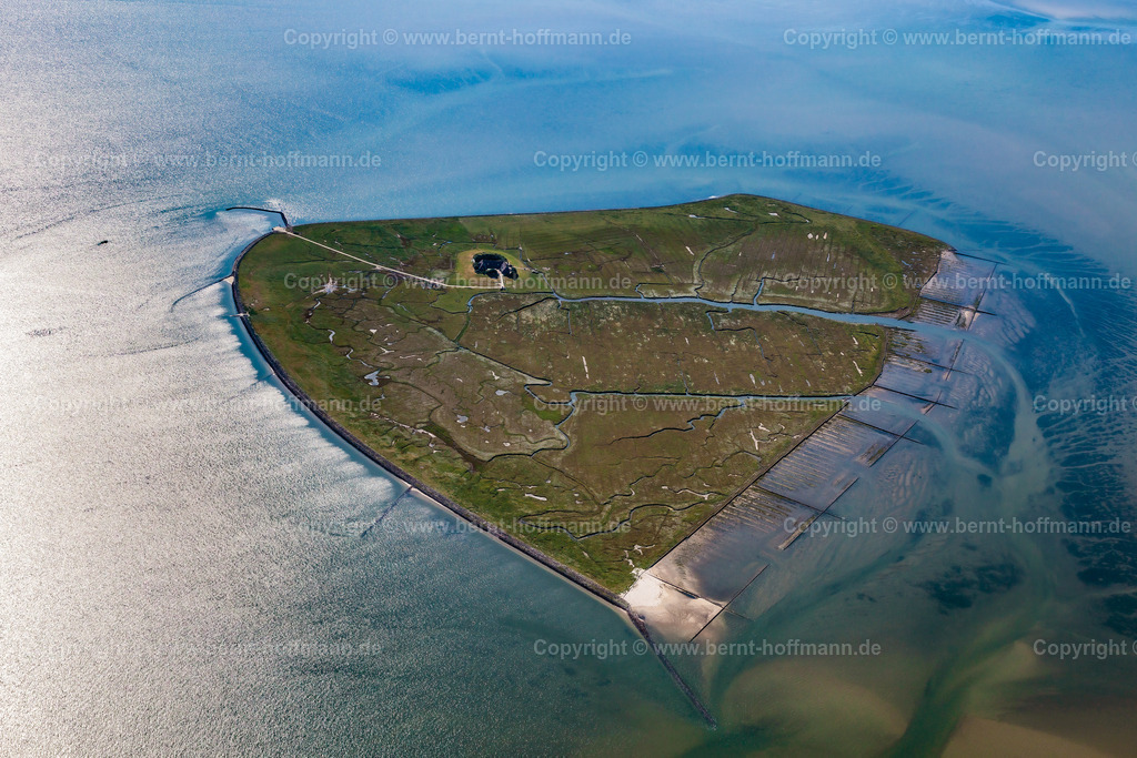 PLB_4668m_Suederoog_max90x60_150 | LUFTBILD. Hallig Süderoog - wie ein symbolisches Herz liegt im Westteil vom Nationalpark Wattenmeer diese kleine Hallig inmitten der Nordsee. - Realisiert mit Pictrs.com