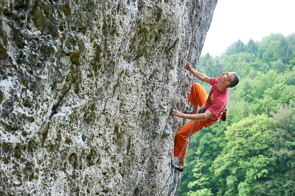 CS-160528-0017-1 | Steve McClure klettert Magnet (9) am Richard-Wagner-Fels (Frankenjura)