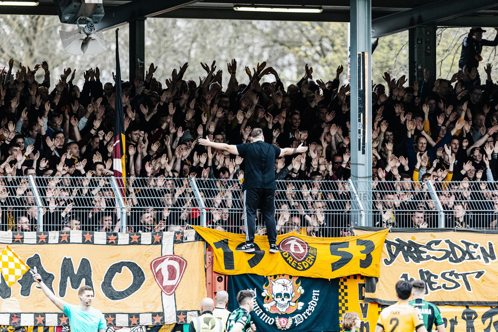 3. Liga, Saison 2023/24, 31. Spieltag: SC Preußen Münster - Dynamo Dresden | Münster, 30.03.2024: 3. Liga, 31. Spieltag, SC Preußen Münster gegen Dynamo Dresden im LVM-Preußenstadion in Münster. Foto: sportfotografie.ms | Markus Paletta - Realisiert mit Pictrs.com