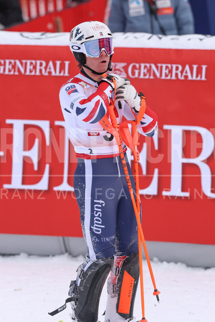 Audi FIS Ski World Cup: Men’s Slalom – Hahnenkamm Race, Kitzbuehel | Kitzbuehel, Austria, 25.Jan.26 - Alpine Skiing - FIS World Cup, Hahnenkamm Race, Slalom, men. The image shows MAJOR Billy (GBR, Head).