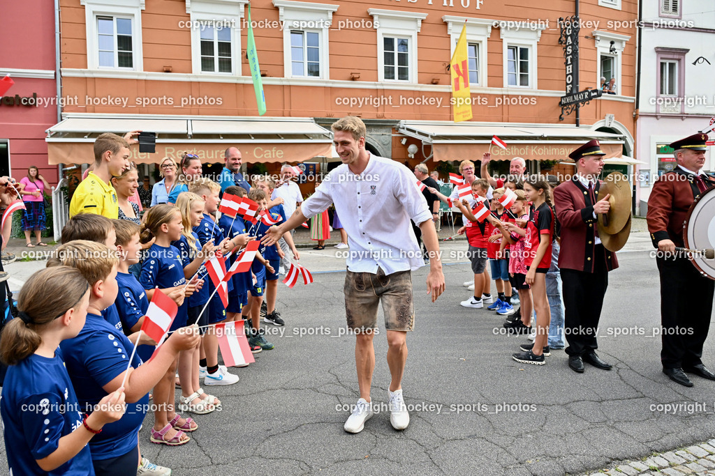 Empfang Heiko Gigler in Gmünd | Empfang Heiko Gigler in Gmünd, Empfang Heiko Gigler in Gmünd am 14.08.2024 in Gmünd (Hauptplatz Gmünd), Austria, (Photo by Bernd Stefan)