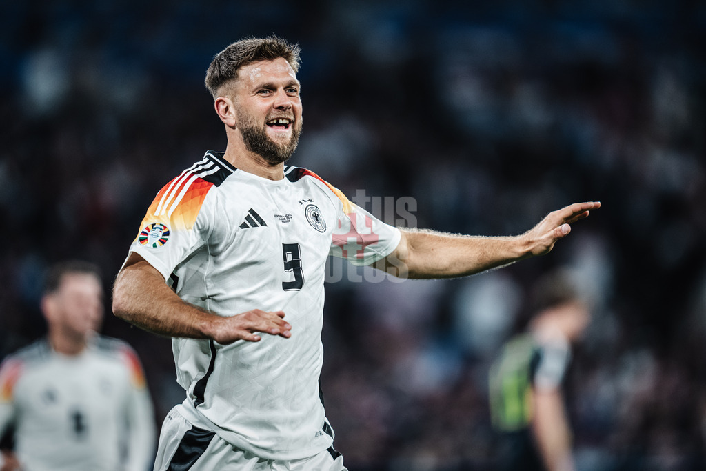 Fußball | Herren | UEFA-Fußball-Europameisterschaft 2024 | MD1 | Gruppe A | Deutschland vs. Schottland | 14.06.2024 | Torschütze Niclas Füllkrug (#9, Deutschland) jubelt