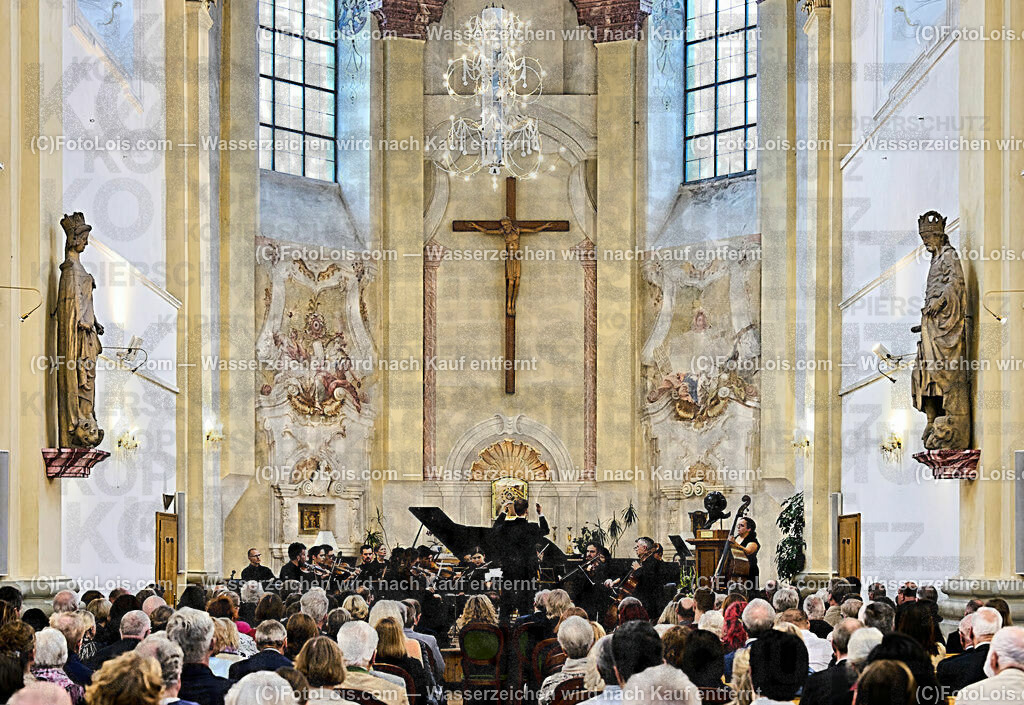 ALP0411_XXXIX_Chopin-Festival_Camerata Mozartiana_Rehling Natalia | (C)FotoLois.com, Alois Spandl, XXXIX. internationales CHOPIN-Festival in der Kartause Gaming, Eröffnungskonzert in der Kartausenkirche mit Janusz Olejniczak (Klavier), Camerata Marzatiana unter Daniel Auner, Johanna Doderer (Komponistin), Natalia Rehling (Klavier), Ingolf Wunder (Klavier), Fr 4. August 2023.