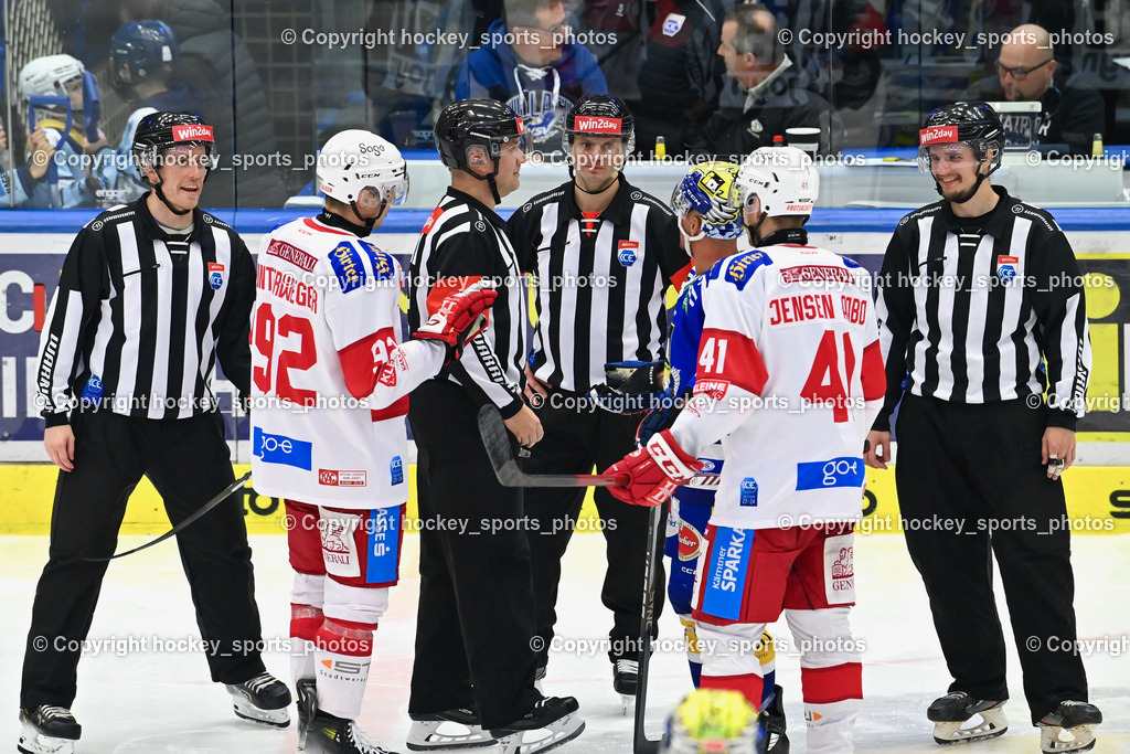 EC IDM Wärmepumpen VSV vs. EC KAC 10.12.202 | NOTHEGGER DAVID, ZRNIC MILAN, SMETANA LADISLAV, GATOL-SCHAFRANEK MAXIMILIAN, Referees, #92 Unterweger Clemens, #88 Luciani Anthony, #41 Jensen Aabo Jesper