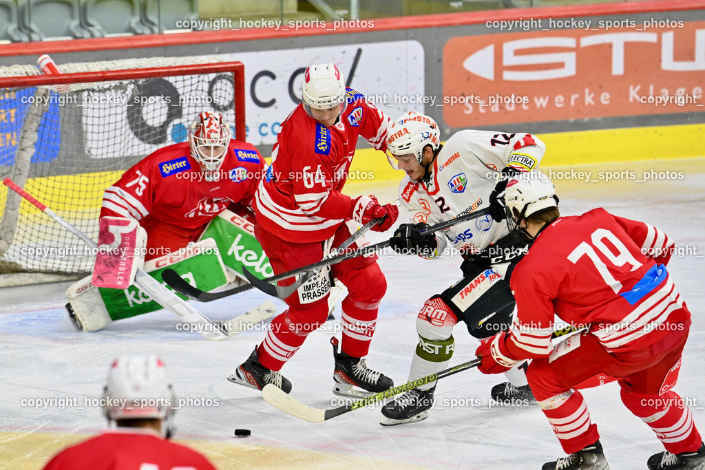 EC KAC Future Team vs. Rittner Buam 16.11.202 | #75 Kropiunig Ralf, #64 Preiml Maximilian, #12 Prast Jakob, #79 Dreier Lukas