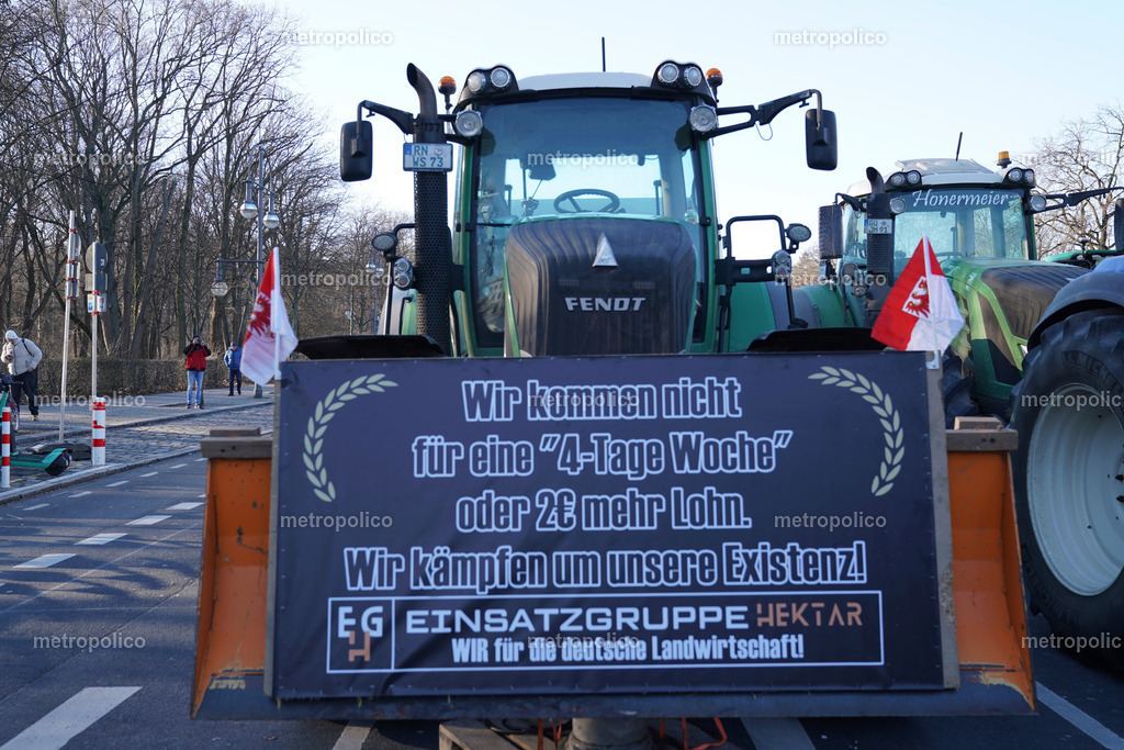 Bauernprotest Berlin am 8. Januar 2024 | Bauerndemonstration