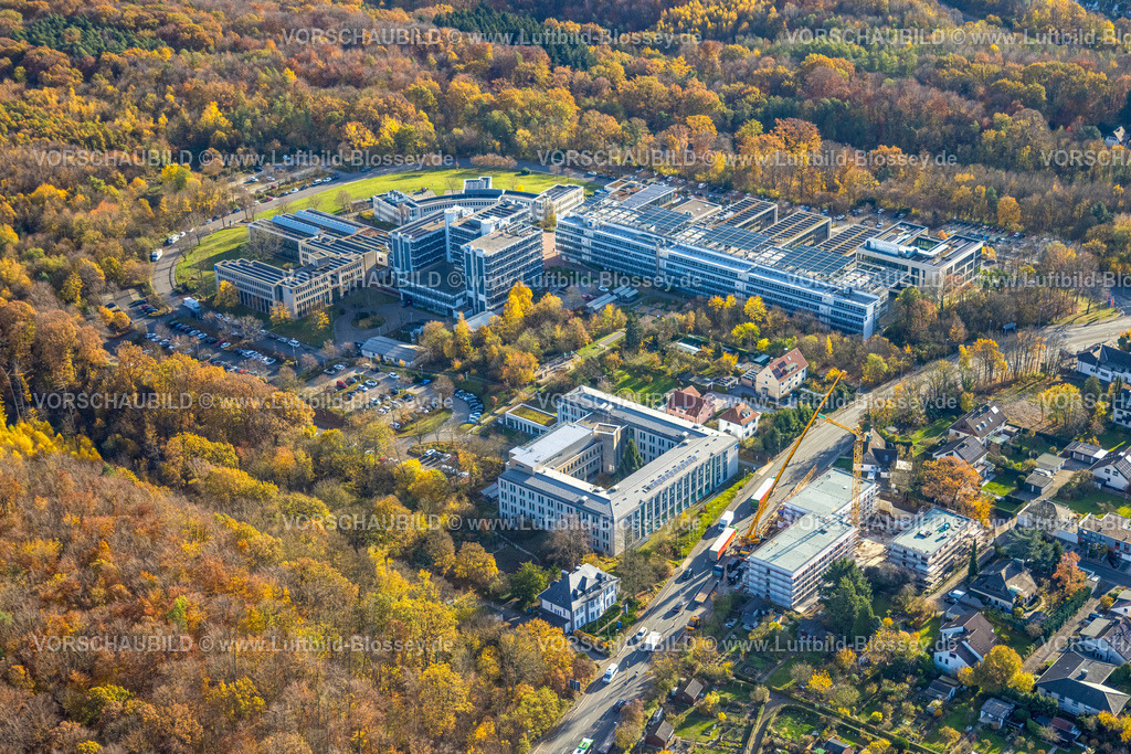 Hagen251103535 | Luftbild, FernUniversität, herbstliche Bäume, Hochschulviertel, Hagen, Ruhrgebiet, Nordrhein-Westfalen, Deutschland