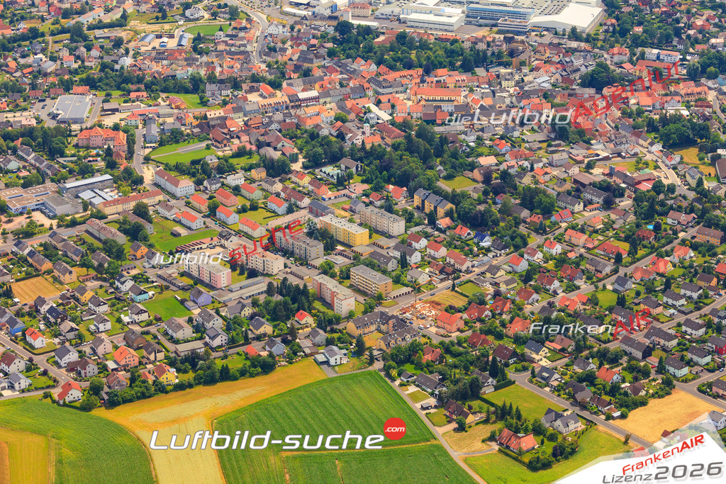 Die Luftaufnahme der Stadt Waldsassen wurde vom UL-Flugzeug heraus erstellt ( keine Drohne )- hohe Auflösung für beste Qualität