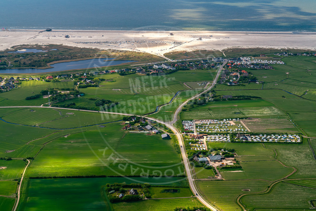 Ording von oben | Nordsee aus der Luft