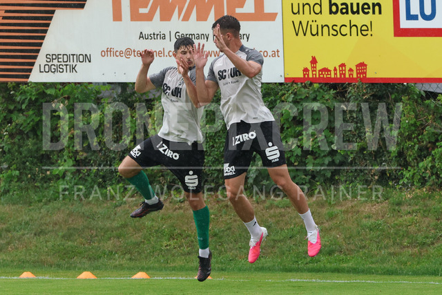 Friendly Match: SC Weiz vs TSV Hartberg in Weiz | Weiz, AUSTRIA, 01.JUL.26 - SOCCER - ADMIRAL Bundesliga, SC Weiz vs TSV Hartberg, test match. The image shows SC Weiz during warm up.