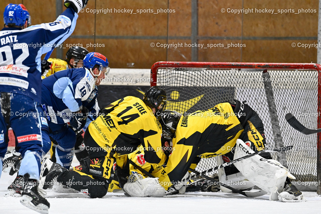 EC Spittal Hornets vs. ESC Steindorf 10.2.2024 | #92 Ratz Patrick, #18 Pewal Martin, #14 Stele Florian, #1 Zauchner Rene