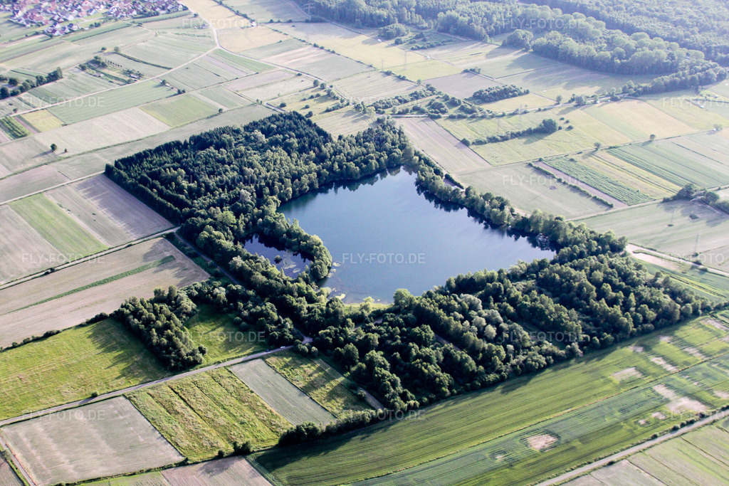 Luftbild: Urloffen, Baggersee im Ortsteil Urloffen in Appenweier im Bundesland Baden-Württemberg in Deutschland. Foto: IMG_18864.jpg vom 03.06.2009 durch Werner Riehm/FLY-FOTO.de
