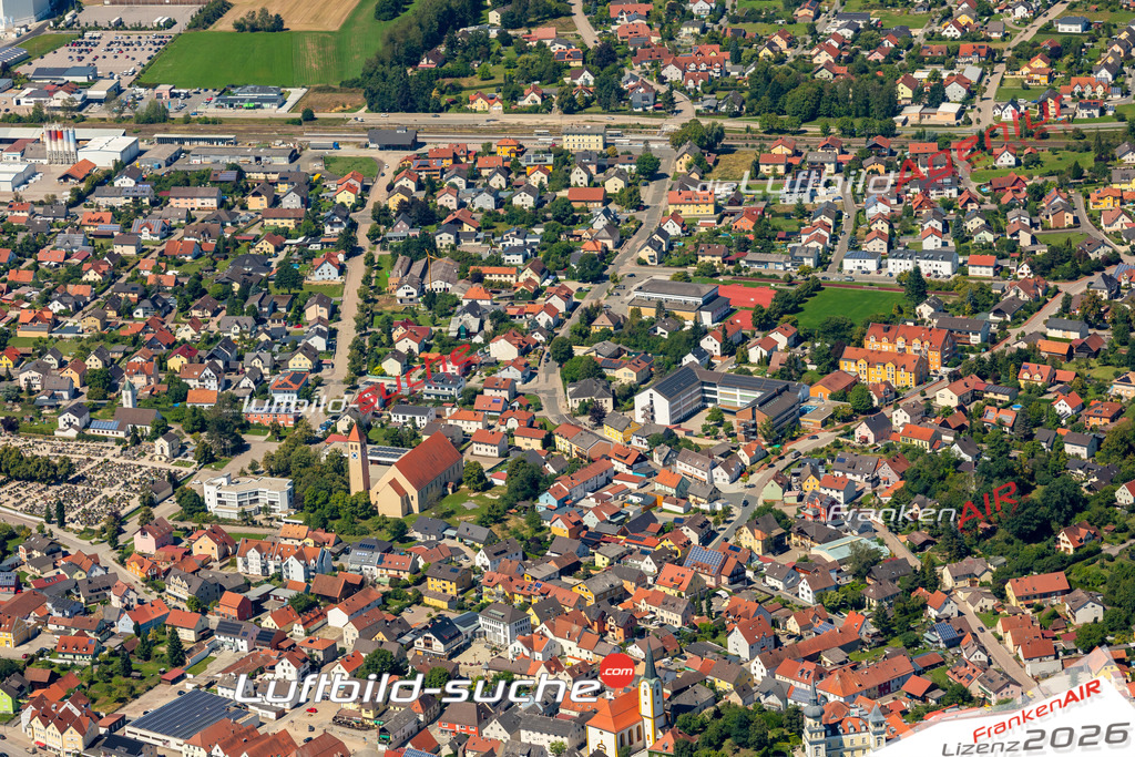 Das Luftbild zeigt :  Schwarzenfeld - Die Luftaufnahme wurde 2023 vom UL-Flugzeug aus erstellt ( keine Drohne ) - Hochauflösende Luftaufnahme - Für grossformatige Ausdrucke geeignet. Die Geschenkidee !Mit Lizenz und Bildrechte bestellbar