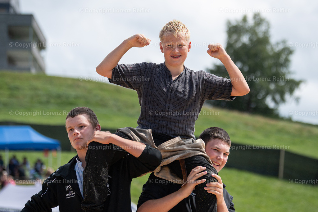 Schwingen -  AppKant Jungschwinger 2025 | Gais, 12.7.25, Schwingen - AppKant Jungschwinger.Sieger Rickenmann Fabio (2014), S Wittenbach